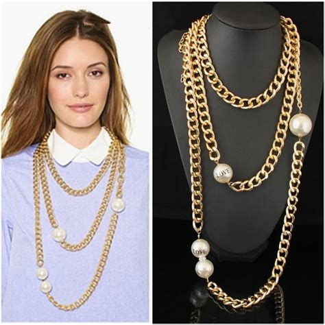 chunky long statement necklaces.